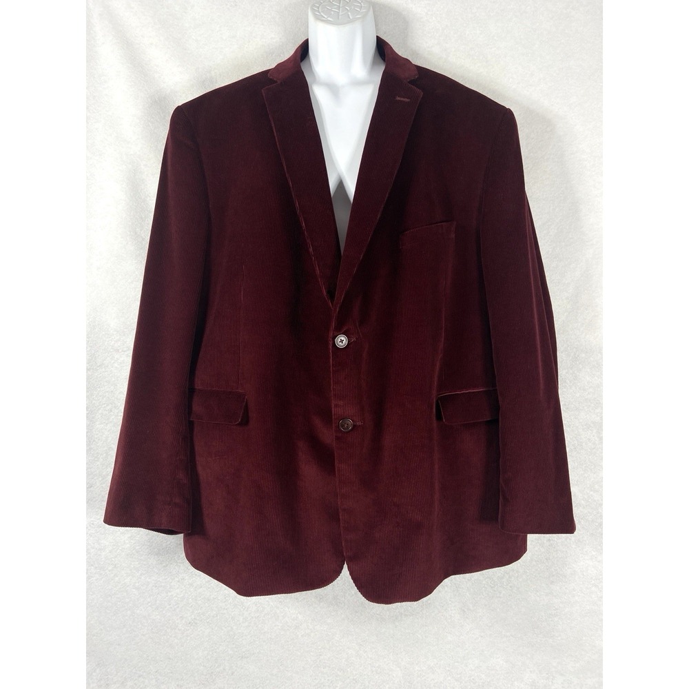 Saddlebred Jacket Mens 54R Red Corduroy Blazer Sport Coat Cotton Old Money NWOT